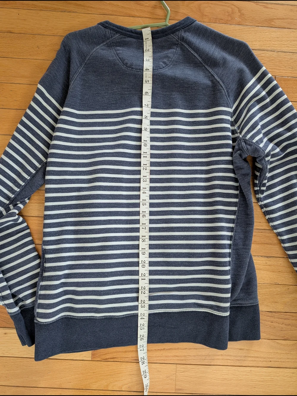 Levi's Navy and White Striped Crewneck Sweater - Picture 9 of 10
